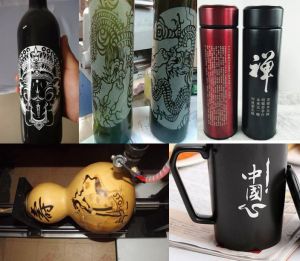 孝感汉川酒瓶葫芦工艺品激光雕刻机